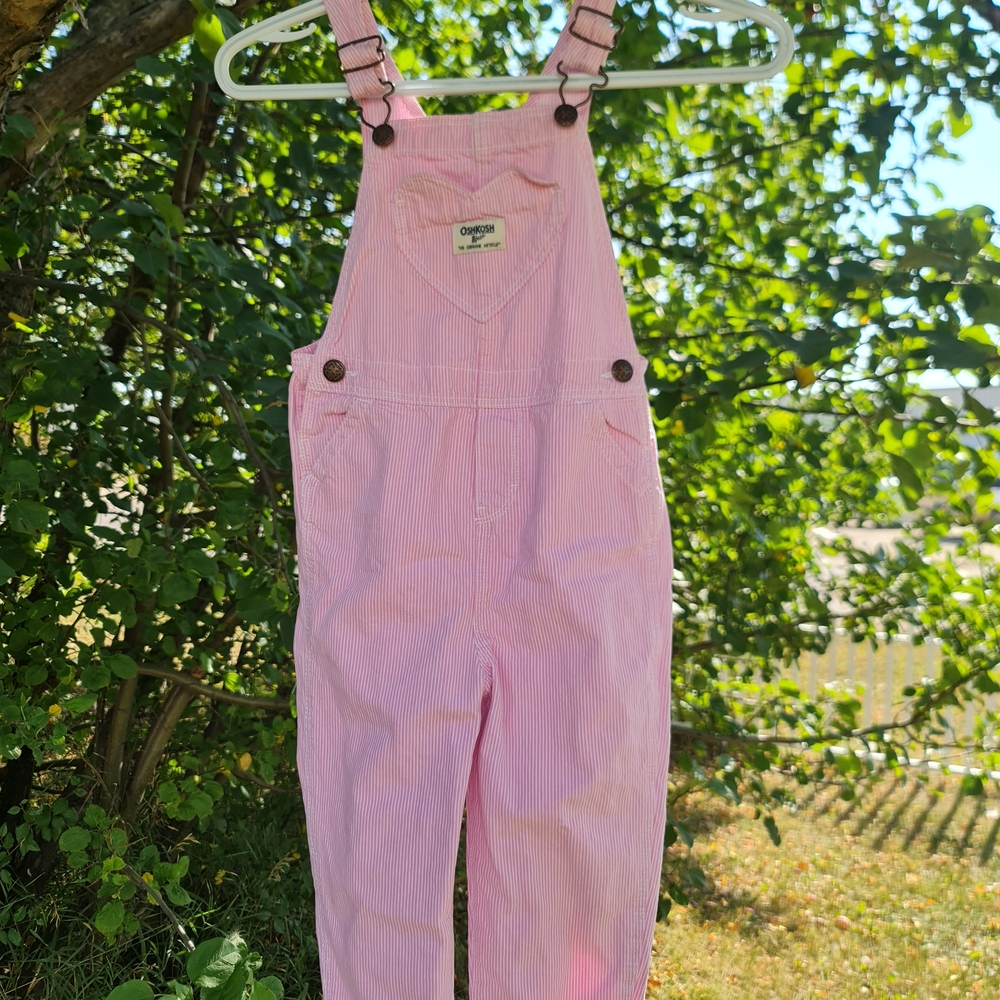 OshKosh B'gosh Pink Striped Overalls